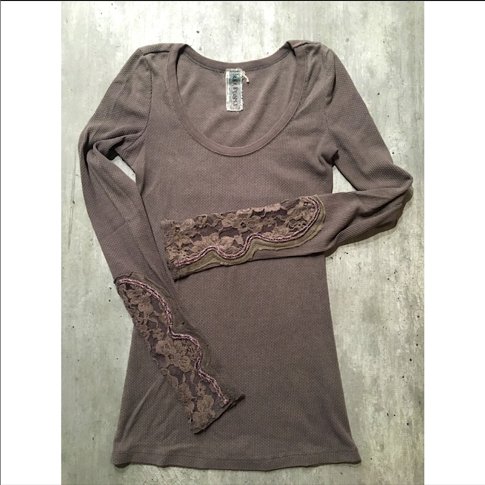 Free People Crafty Cuff thermal in Mocha